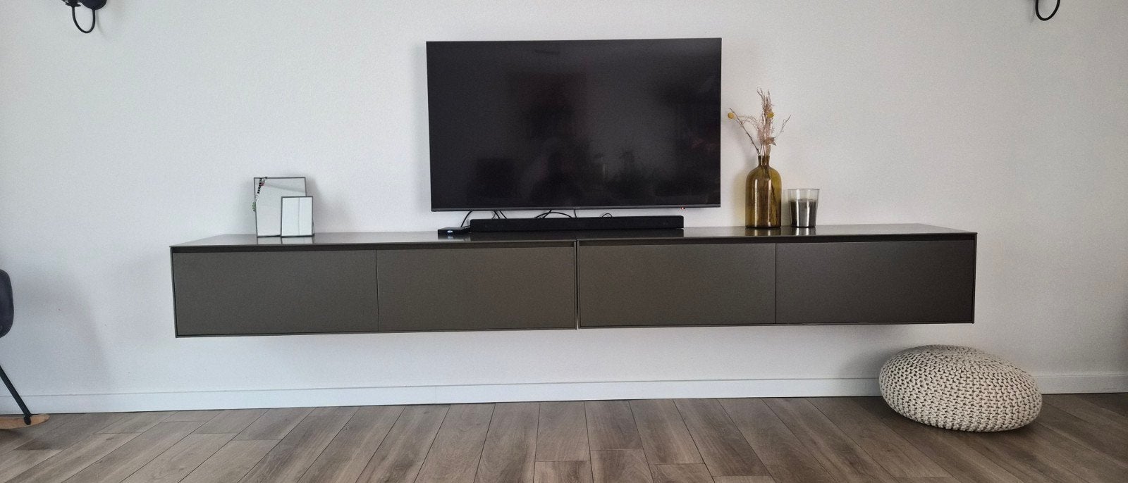 Zwevend TV-meubel / Dressoir - Modern en Strak Design, Overige materialen, Ophalen of Verzenden, Zo goed als nieuw, 200 cm of meer