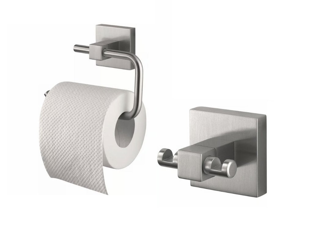 Haceka Mezzo luxe houder & haak RVS geborsteld (ook los), Ophalen of Verzenden, Zo goed als nieuw, Overige kleuren, Toilet-accessoire