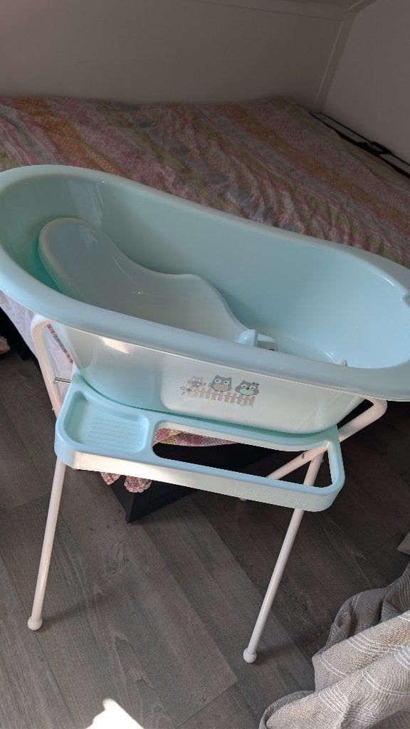 Babybadje, Ophalen, Zo goed als nieuw, Badje, Bébé-jou