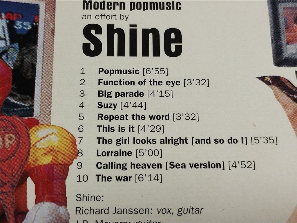 Shine - Modern Popmusic, Ophalen of Verzenden, Zo goed als nieuw, Poprock