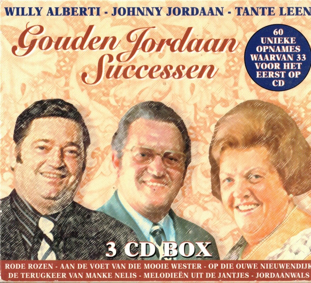 3 CD Box Gouden Jordaan Successen - Alberti / Jordaan / Leen, Inclusief boekje, Gebruikt, Boxset, Ophalen of Verzenden