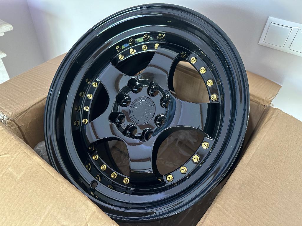 Aodhan AH03 Zwart goud 15 x 8.0J ET20 4x100 4x114.3