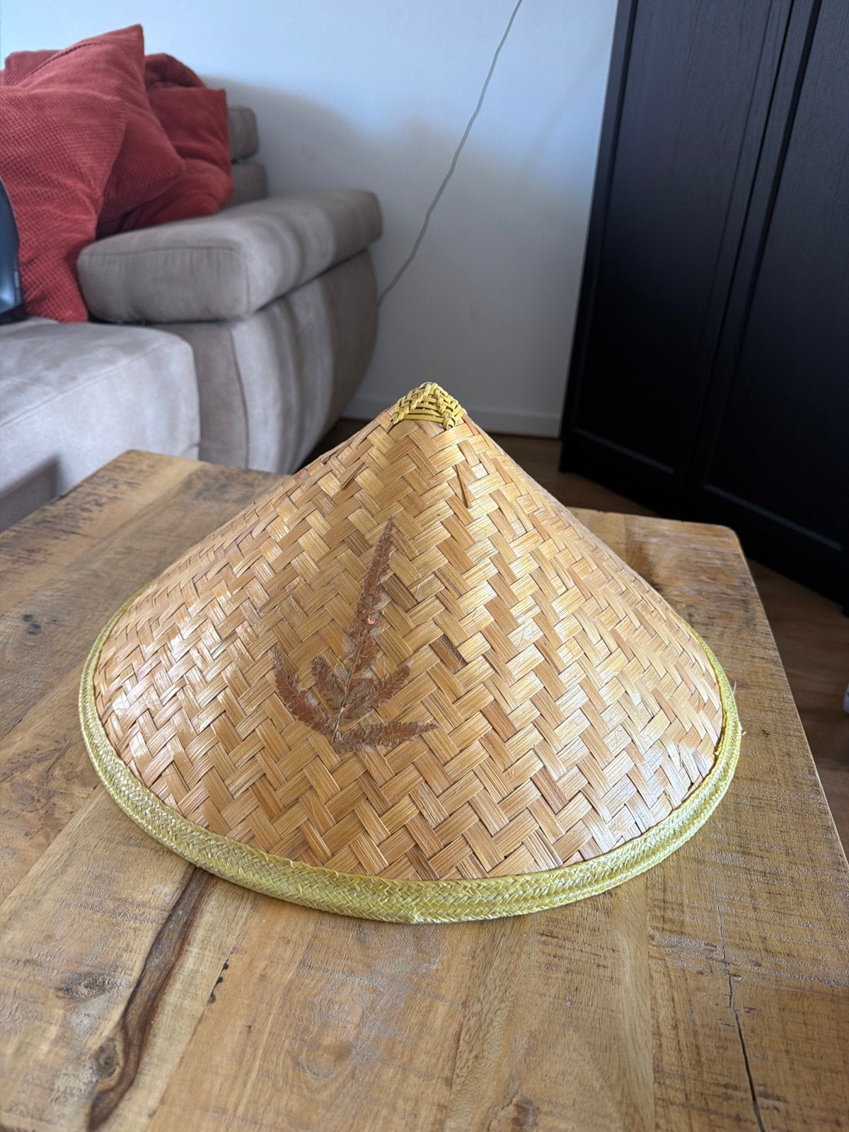 Traditionele Chinese Bamboehoed - Aziatische Strohoed, Ophalen