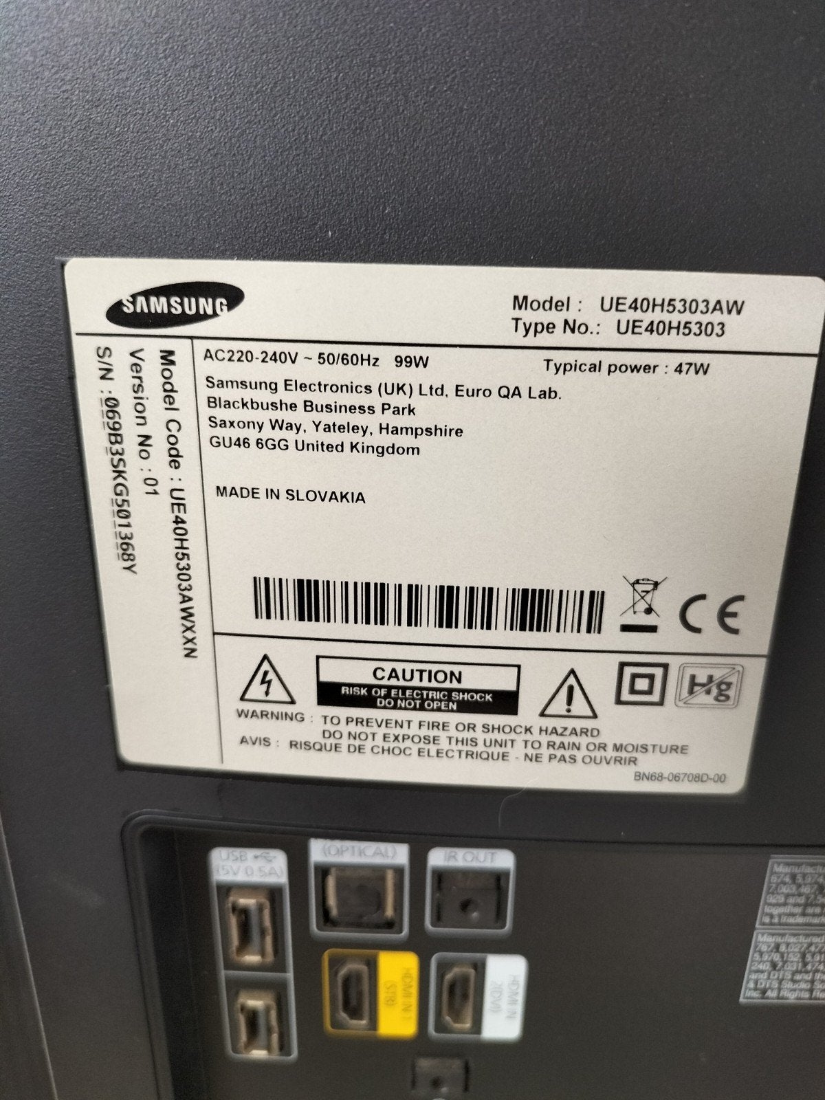 Samsung Smart TV 43 inch Full HD, 50 Hz, Ophalen of Verzenden, Samsung, 100 cm of meer