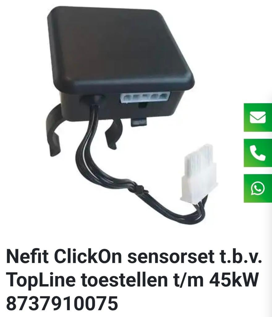 Nefit ClickOn sensorset t.b.v. TopLine toestellen t/m 45kW, Ophalen of Verzenden, Minder dan 60 cm, Cv-ketel of Combi-ketel, 30 tot 80 cm