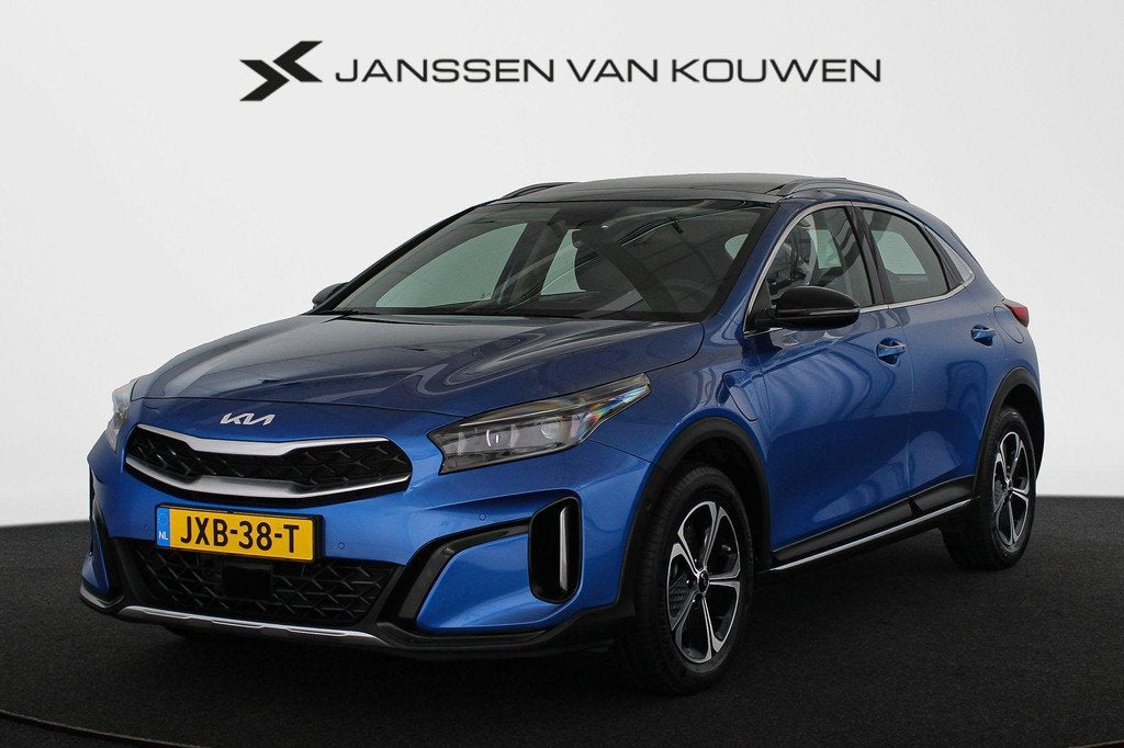 Kia XCeed 1.6 GDi PHEV DynamicPlusLine Panoramadak Elektrisc, XCeed, Blauw, Leder en Stof, Plug-in hybride