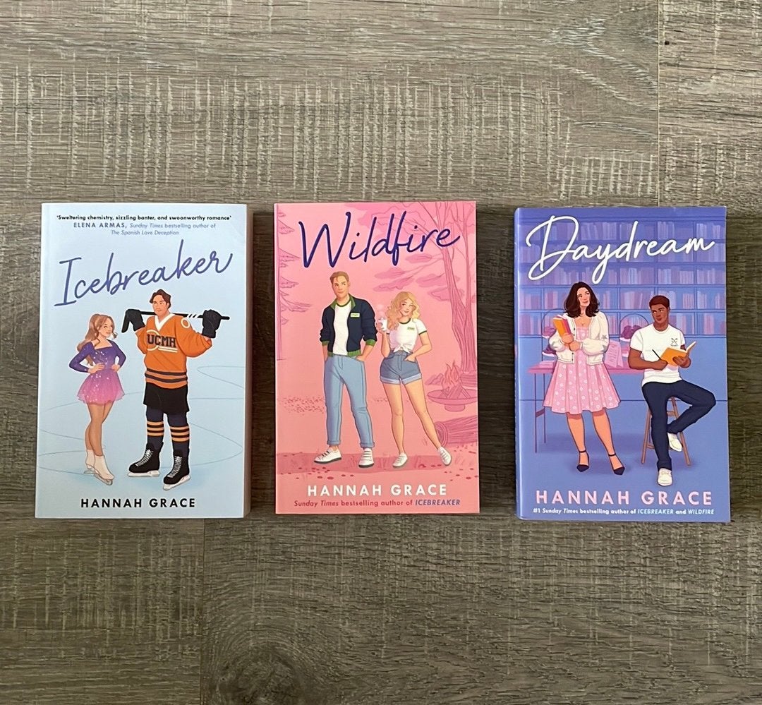 Icebreaker, Wildfire & Daydream - Hannah Grace boeken, Boeken, Ophalen, Zo goed als nieuw, Amerika