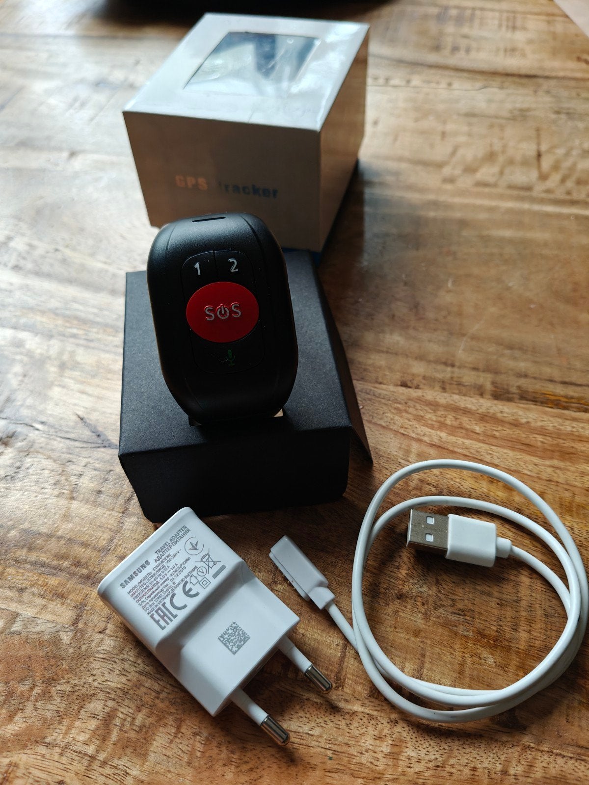 SOS horloge, Ophalen of Verzenden, Zwart, Android