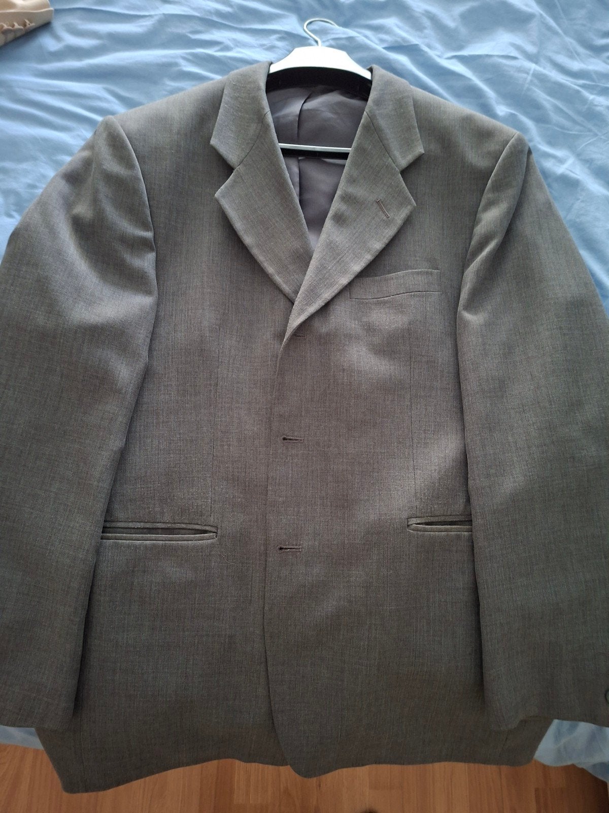 grijze colbert, Ophalen of Verzenden, Zo goed als nieuw, Maat 56/58 (XL), Grijs