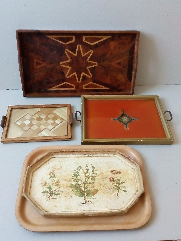Dienbladen. Brocante/Vintage. Allerlei. Pr.per stuk vanaf, Ophalen of Verzenden