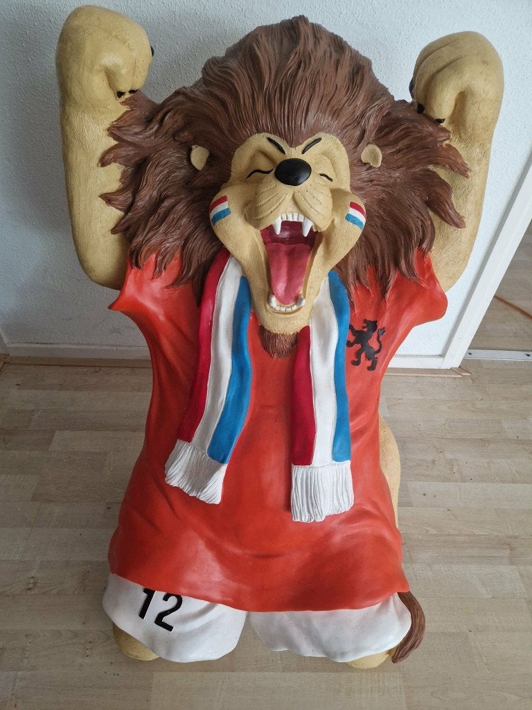 Oranje leeuw WK/EK, Hobby en Vrije tijd, Ophalen, Zo goed als nieuw, Feestartikel, Oranje of Koningsdag