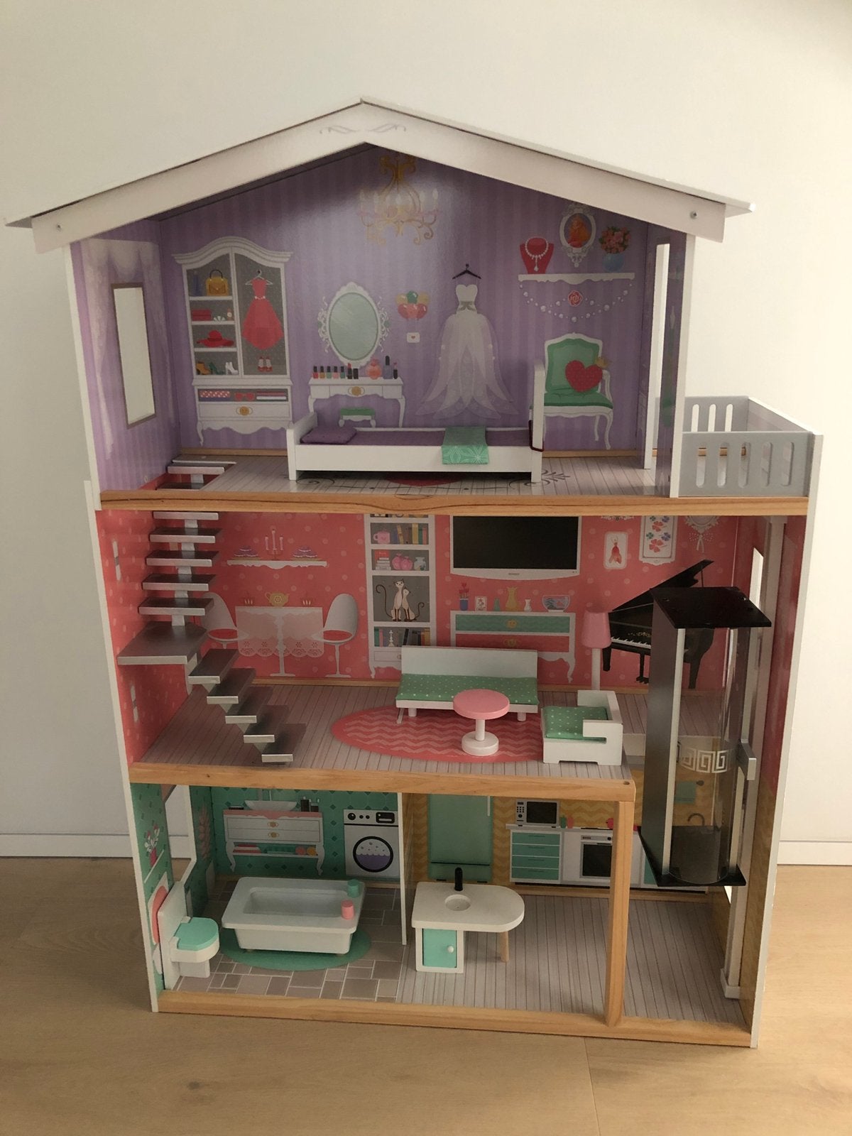 Mooi poppenhuis izgs, Ophalen, Gebruikt, Poppenhuis