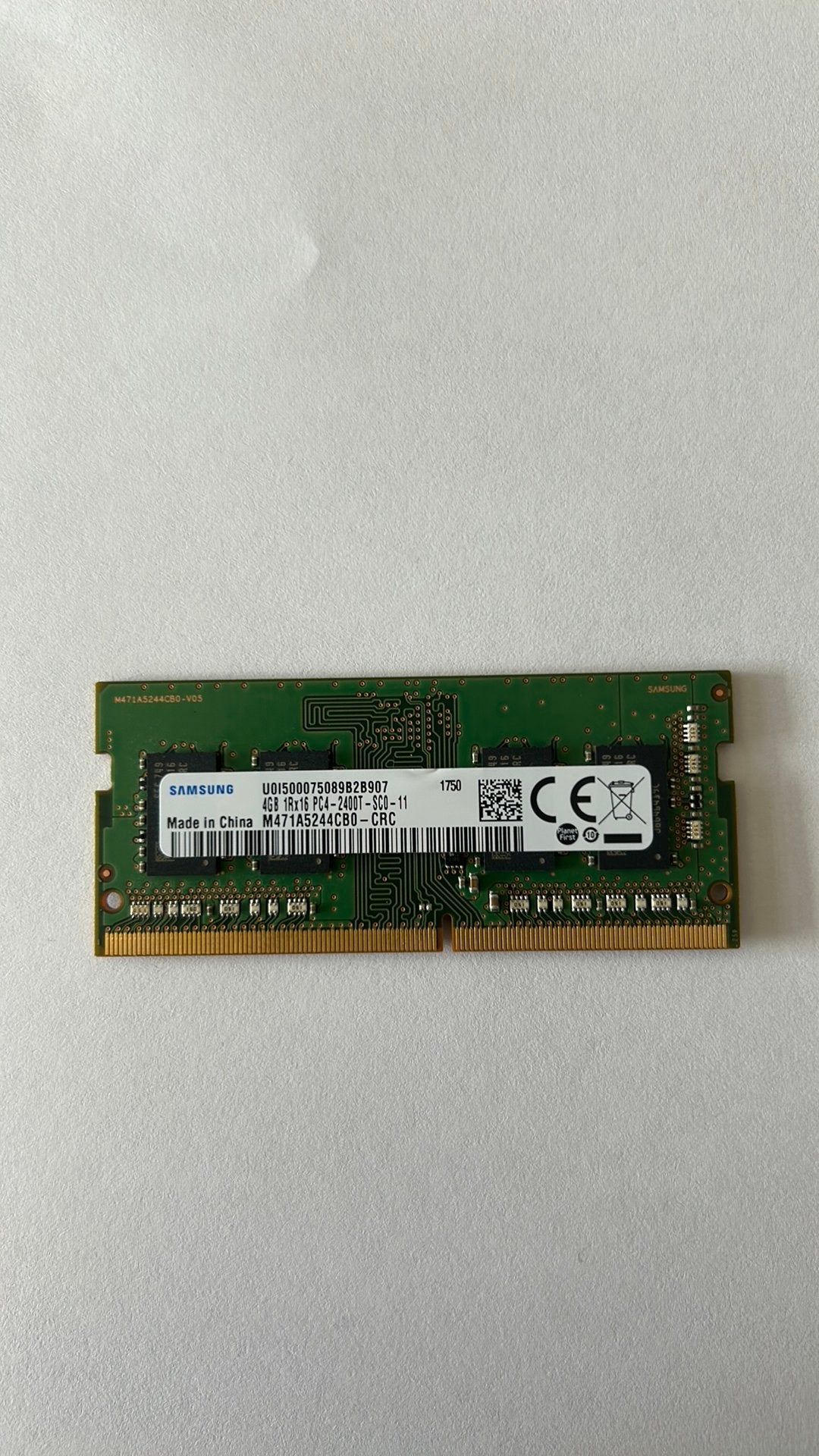 4GB Ram Samsung, Computers en Software, RAM geheugen, Gebruikt, DDR4, Ophalen of Verzenden, Laptop