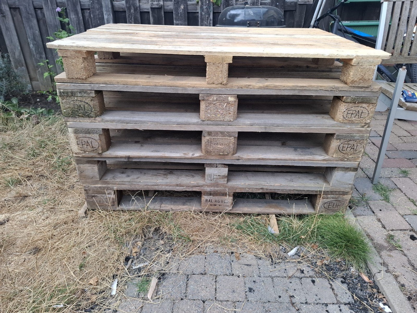 5 Pallets 120x80cm - Ideaal voor diverse projecten, Doe-het-zelf en Verbouw, Ophalen