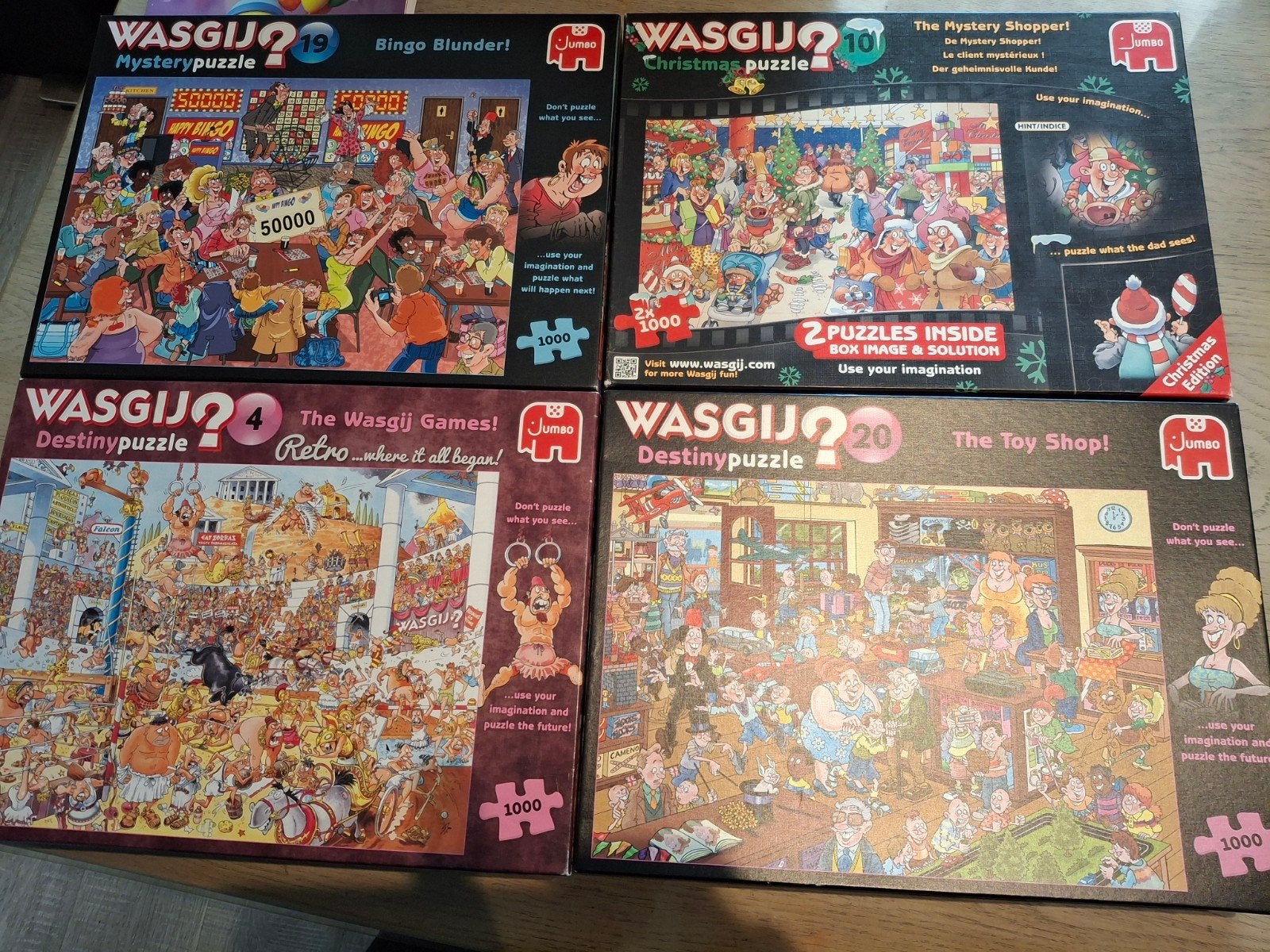 Wasgij puzzels, Ophalen of Verzenden, 500 t/m 1500 stukjes, Zo goed als nieuw