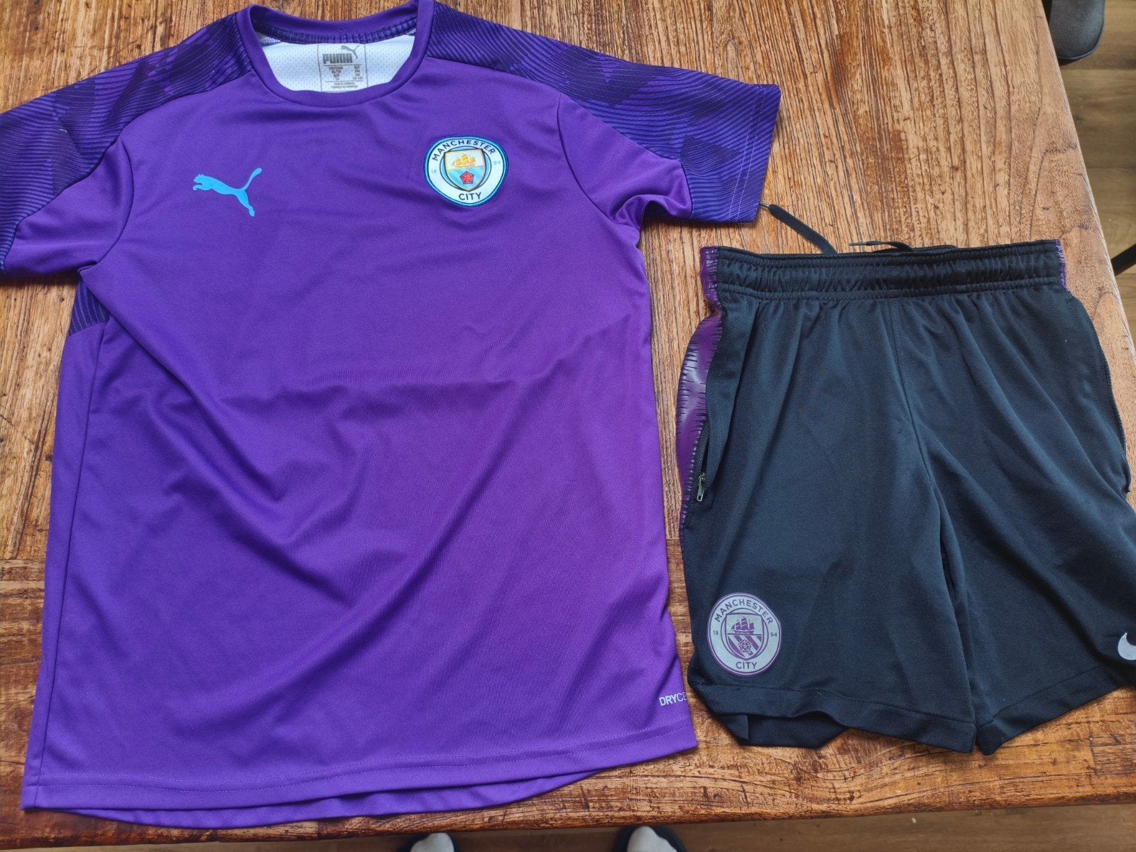 Manchester City set 164, Gebruikt, Jongen of Meisje, Sport- of Zwemkleding, Ophalen of Verzenden