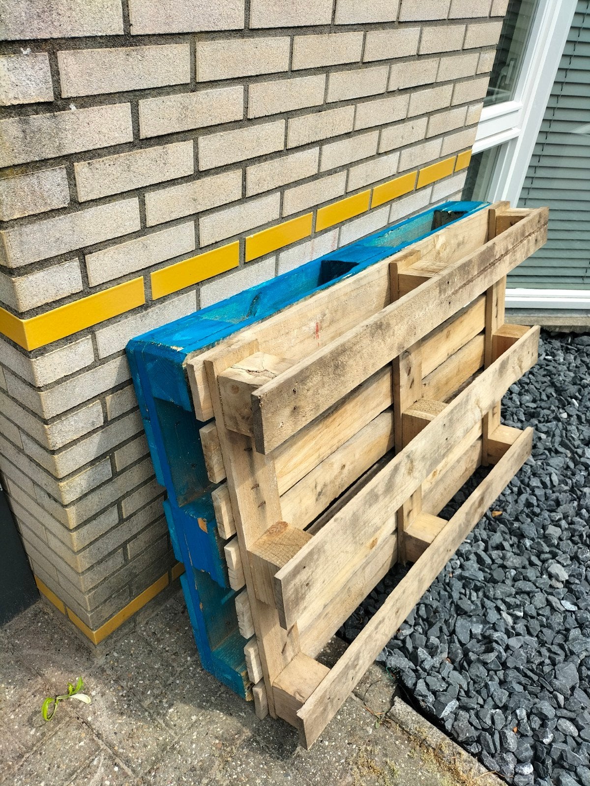 2 houten pallets gratis, Ophalen, Overige houtsoorten, Minder dan 200 cm, Pallet