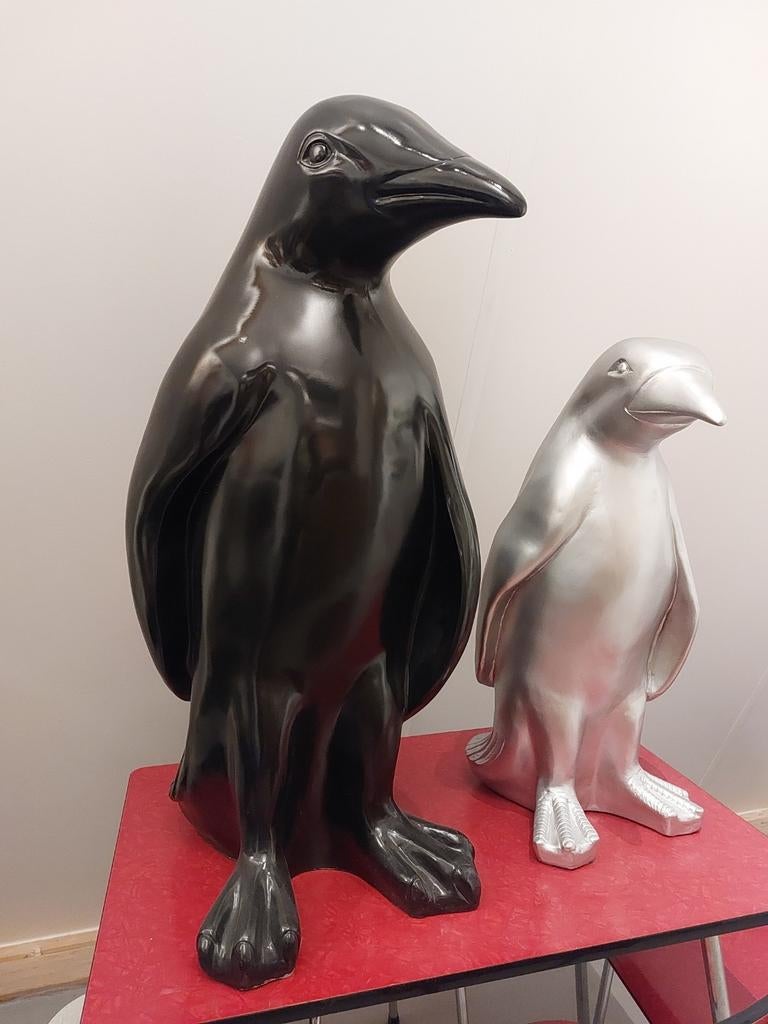 2 leuke pinguïns kunststof, Ophalen