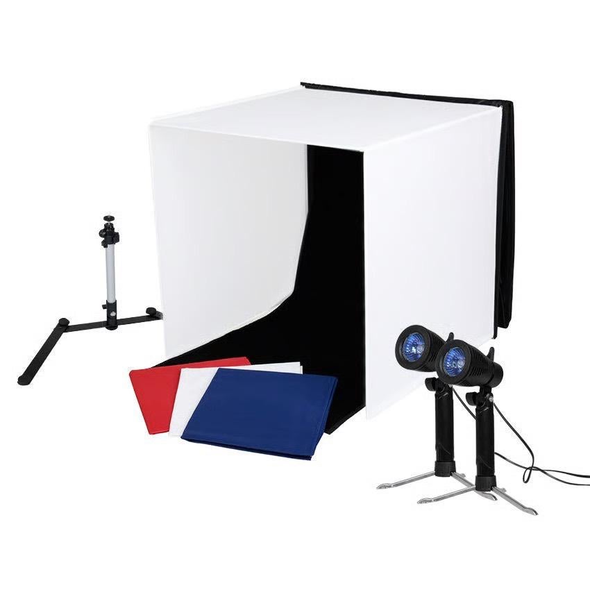 Mobiele fotostudio met lampen en tas, Ophalen of Verzenden, Zo goed als nieuw, Complete fotostudio