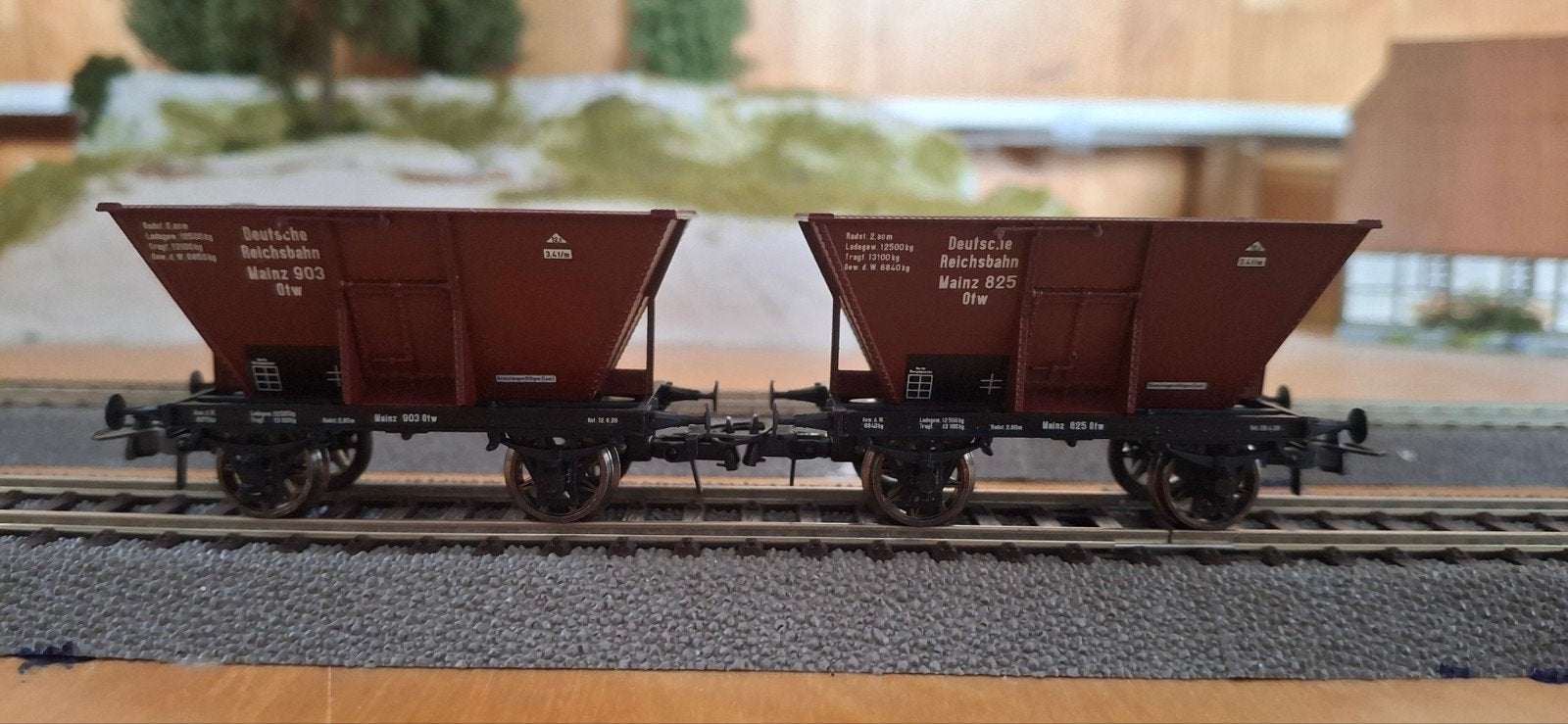 Brawa 48782 Kolenhopperwagens DRG 2-delige set H0, Overige merken, Gelijkstroom of Wisselstroom, Wagon, Ophalen of Verzenden