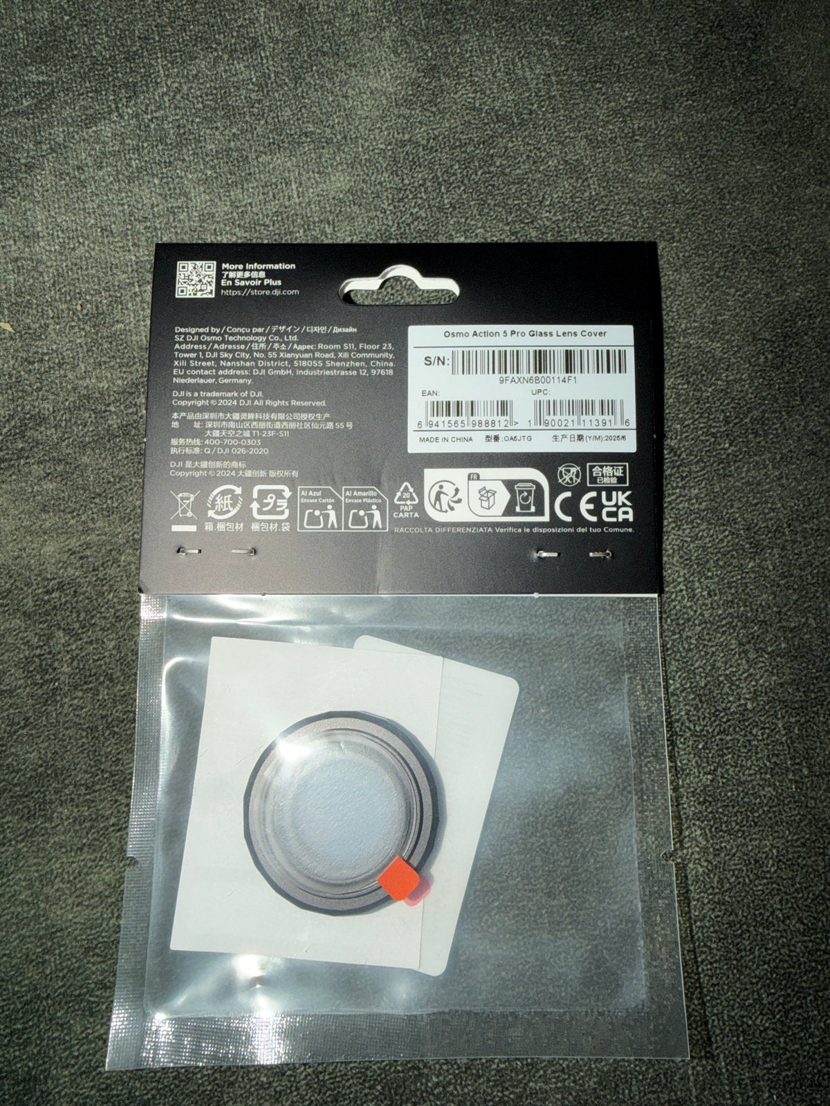 DJI Osmo Action 5 Pro Glass Lens Cover - Nieuw, Ophalen of Verzenden, Nieuw, Overige merken