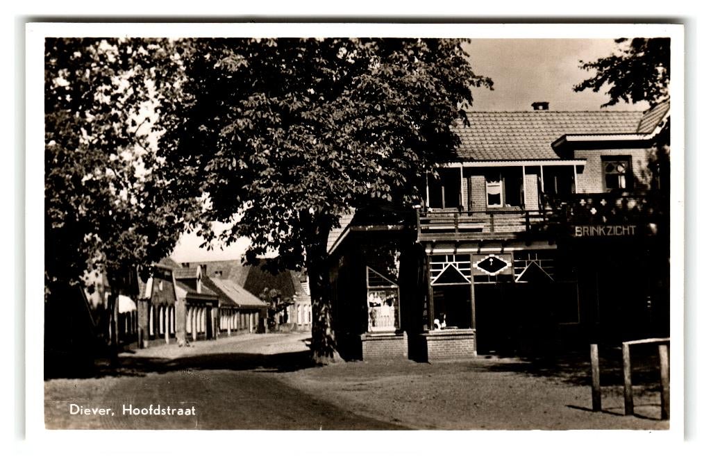 Diever, Hoofdstraat, Verzenden, 1940 tot 1960, Ongelopen, Drenthe