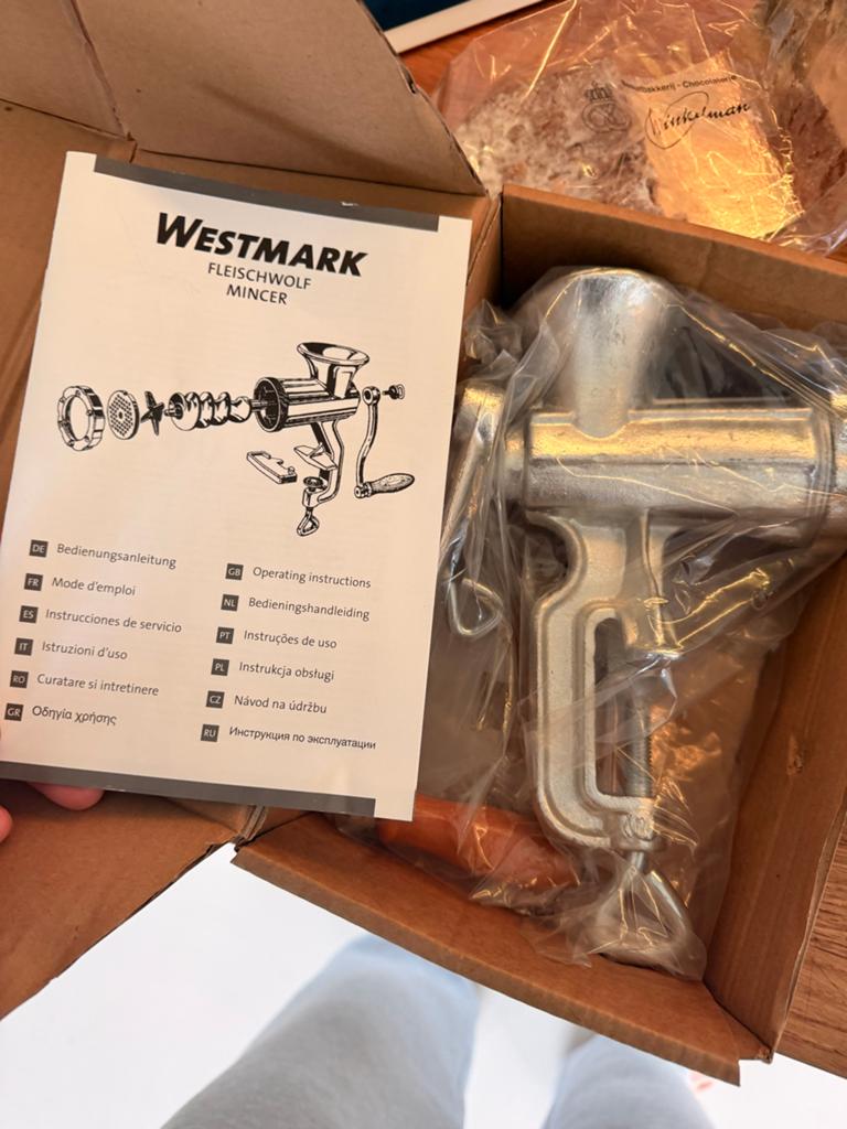 Westmark Vleesmolen Maat 5 - Nieuw in Doos, Overige typen, Ophalen of Verzenden, Metaal, Overige merken