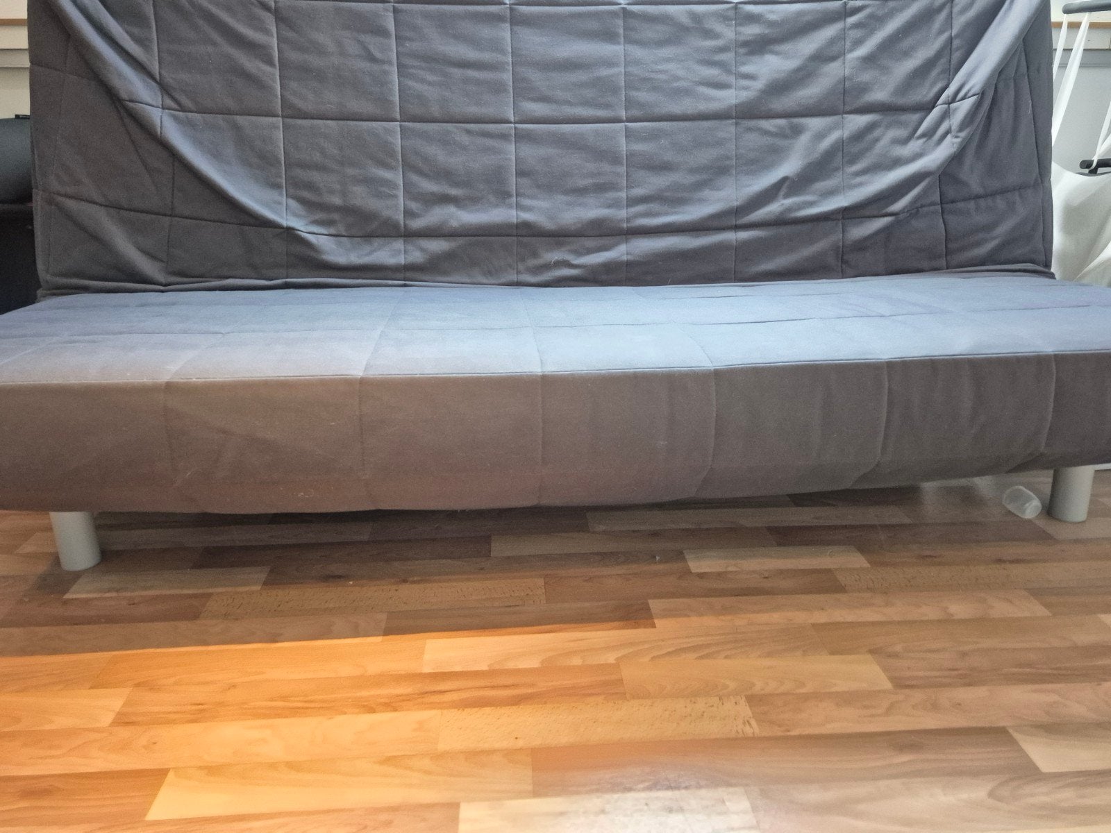 IKEA Donkergrijze Slaapbank - Comfortabel en Praktisch, Ophalen, Gebruikt, Grijs