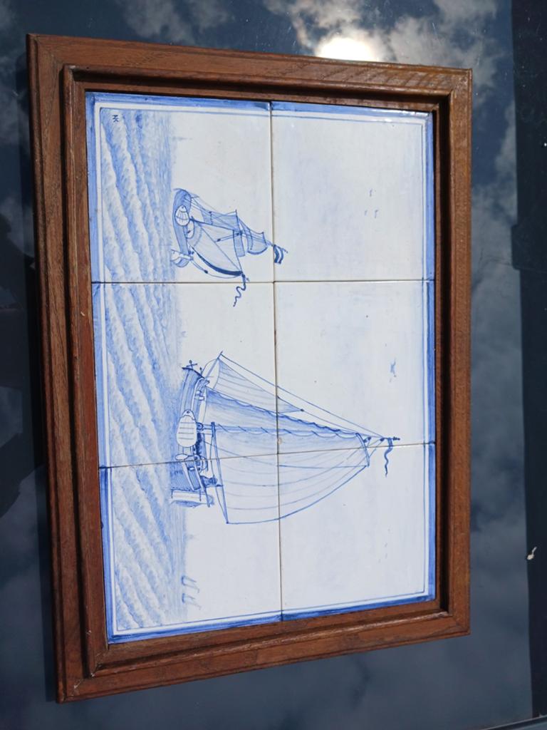 Prachtig Delfts Blauw Tegeltableau, Ophalen