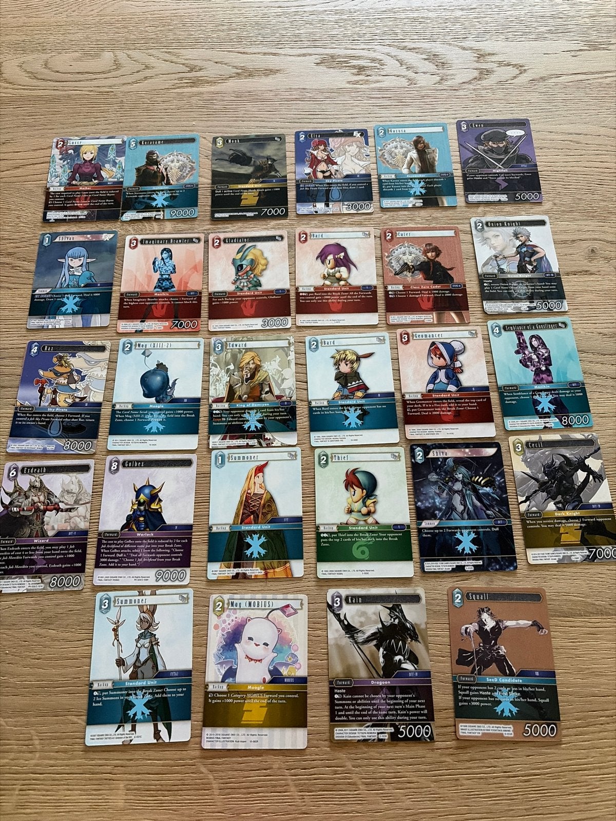 Final Fantasy TCG Kaarten Collectie - in 1 koop, Ophalen of Verzenden, Zo goed als nieuw, Meerdere kaarten