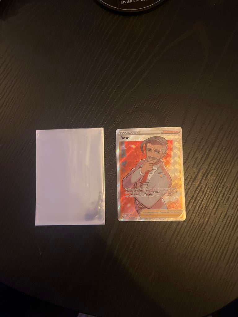 Pokémon TCG Rose Full Art Trainer Kaart (Sword & Shield), Ophalen, Zo goed als nieuw, Losse kaart