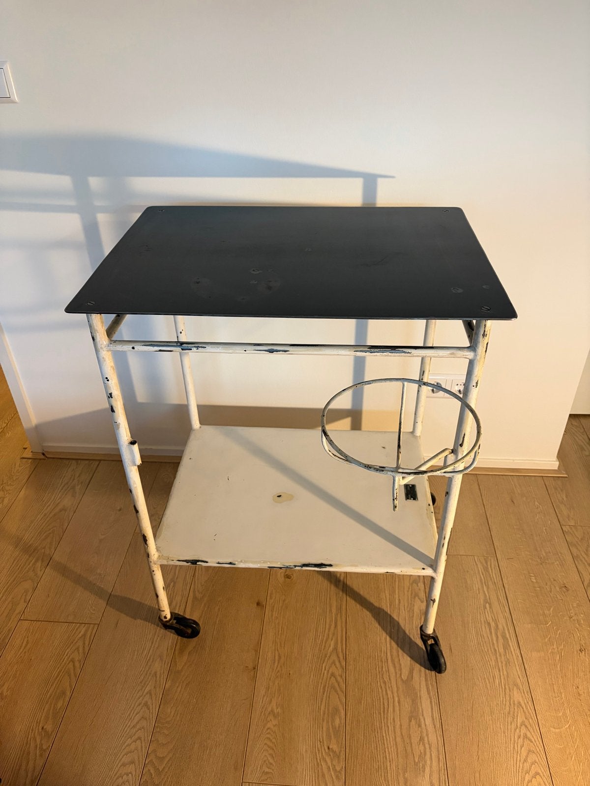 Vintage Industriële Medische Trolley / Instrumententafel, Ophalen