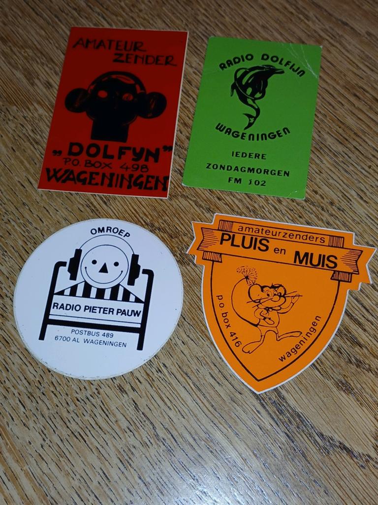 Stickers piraat zendamateur uit WAGENINGEN, Ophalen of Verzenden
