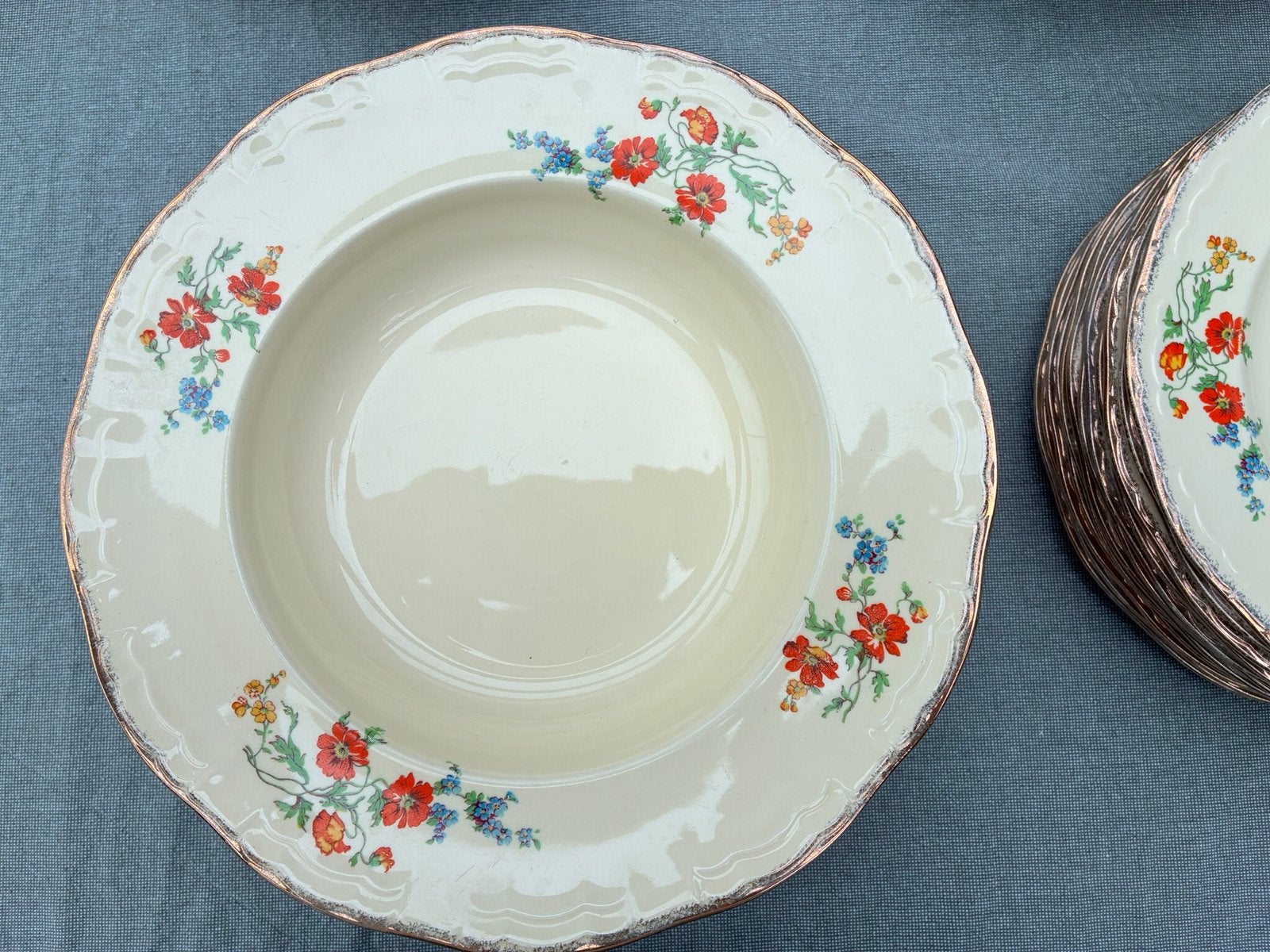 46 delig servies Alfred Meakin, Marquis Shape, Marigold., Ophalen