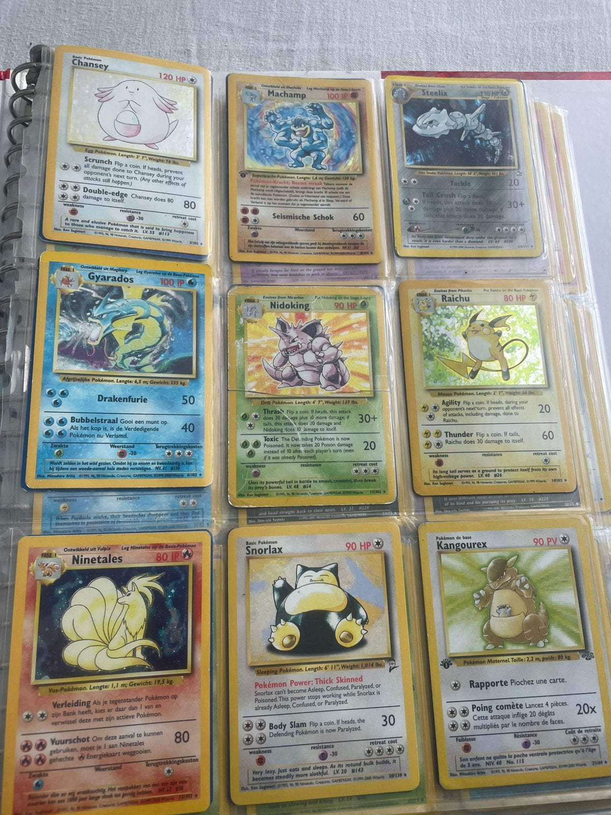 Pokemon kaarten eerste generatie, Ophalen of Verzenden, Zo goed als nieuw, Meerdere kaarten
