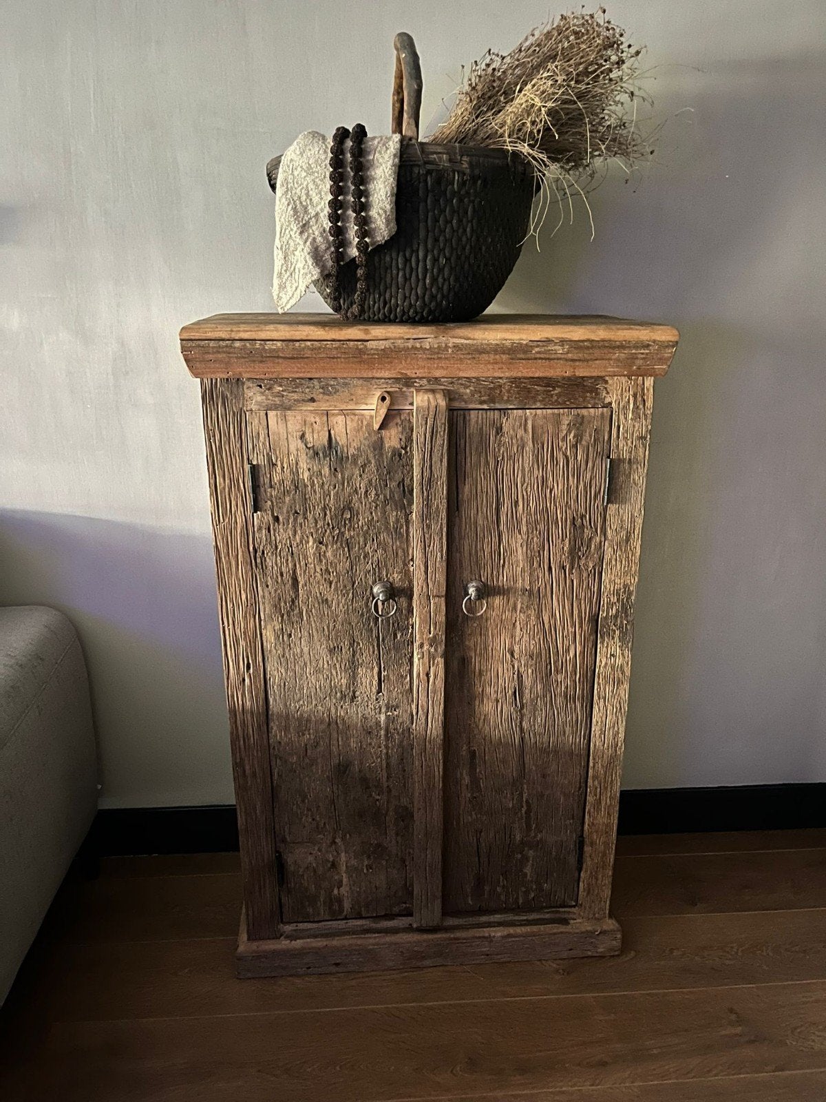 Truckwood Oud houten kast sober,landelijk,vtwonen, Ophalen, X, 25 tot 50 cm, X