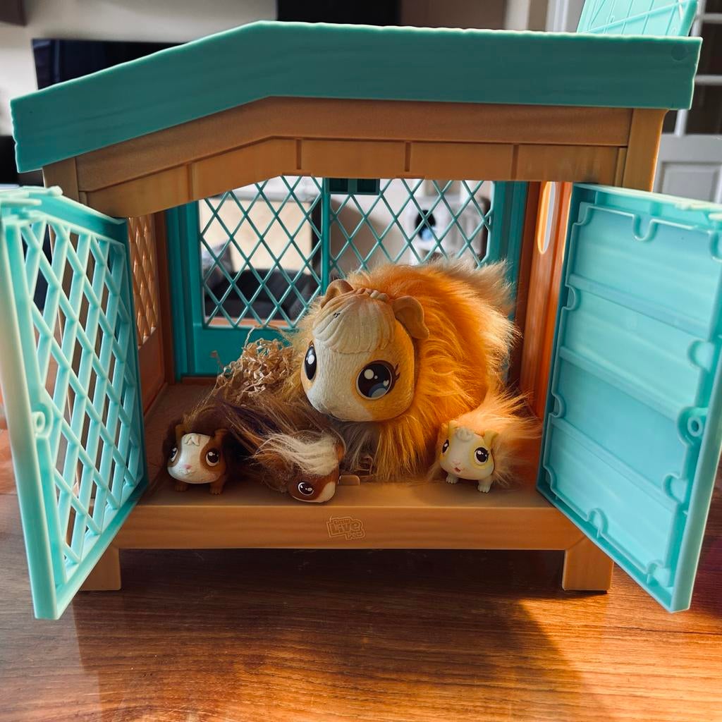 Little Live Pets cavia met baby's en hok, Ophalen of Verzenden, Zo goed als nieuw, Overige typen