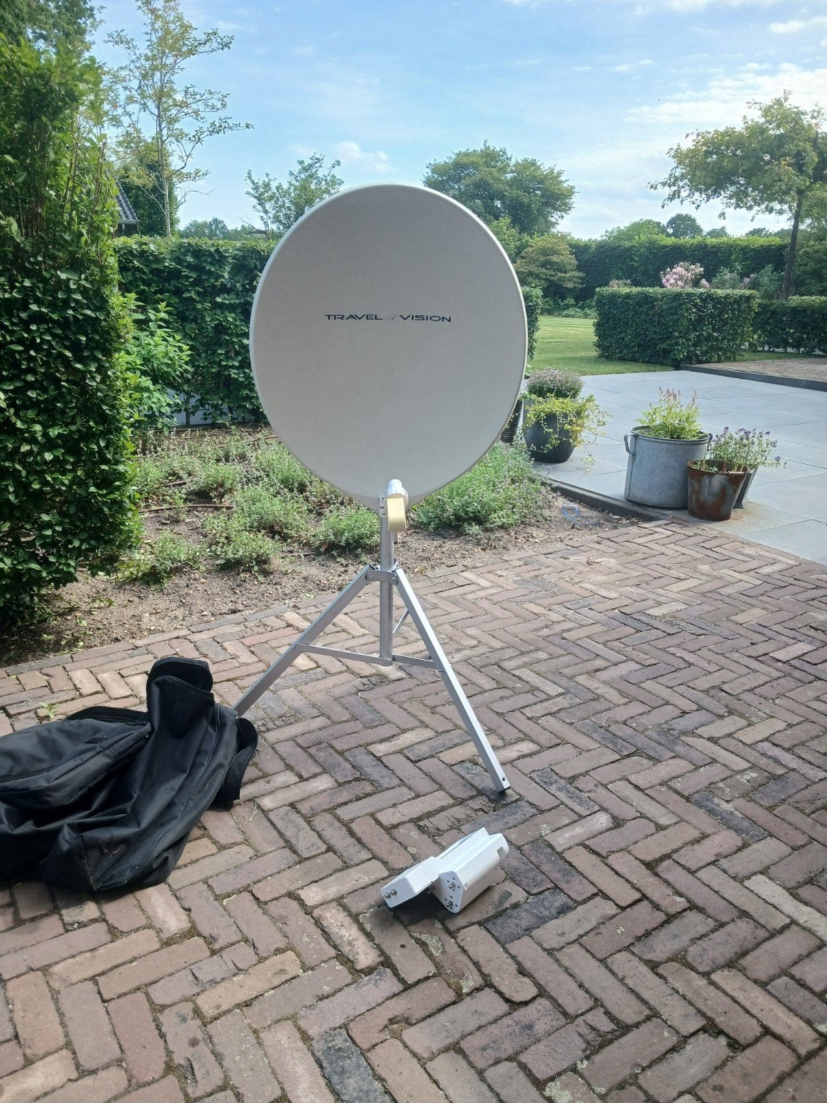 Travel Vision schotelantenne R6-65, Audio, Tv en Foto, Schotelantennes, Ophalen, Zo goed als nieuw, Overige merken