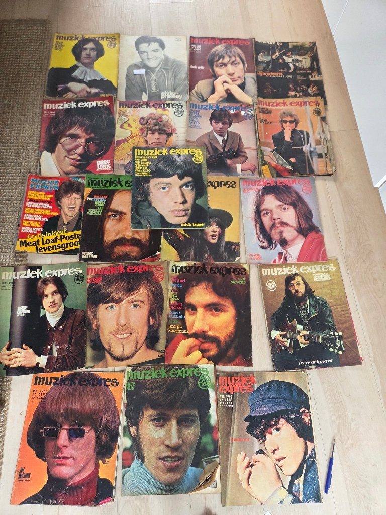muziek expres unieke verzameling jaren 60 70, Ophalen of Verzenden, 1960 tot 1980, Nederland, Tijdschrift