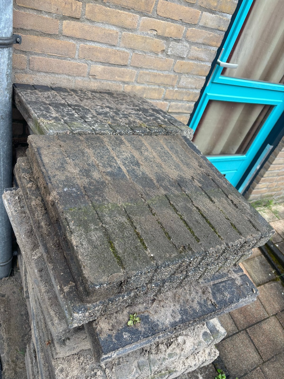 Opsluitbandjes, Tuin en Terras, Tegels en Klinkers, Gebruikt, Ophalen of Verzenden, 10 m² of meer, Beton