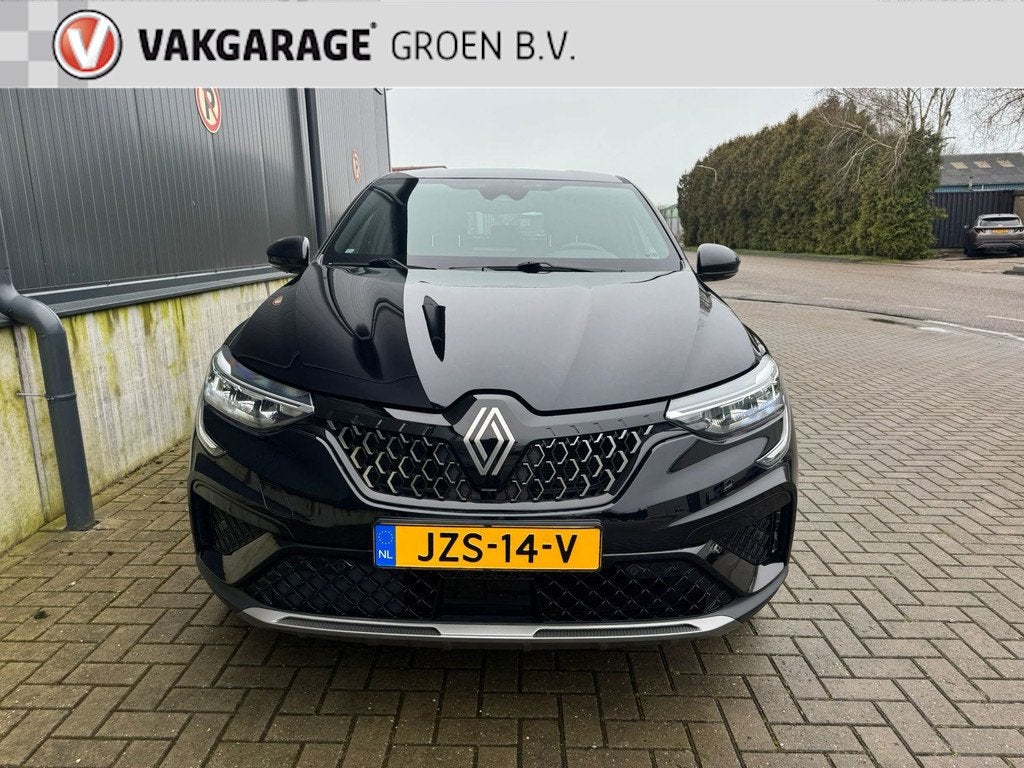 Renault Arkana 1.6 E-Tech hybrid 145 techno / camera / cruis, Auto's, Renault, Gebruikt, 4 cilinders, Leder en Stof, Zwart