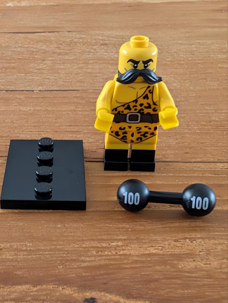 Lego Minifigures serie 17/ Circus strong man, Lego, Ophalen of Verzenden, Zo goed als nieuw, Minifiguren serie