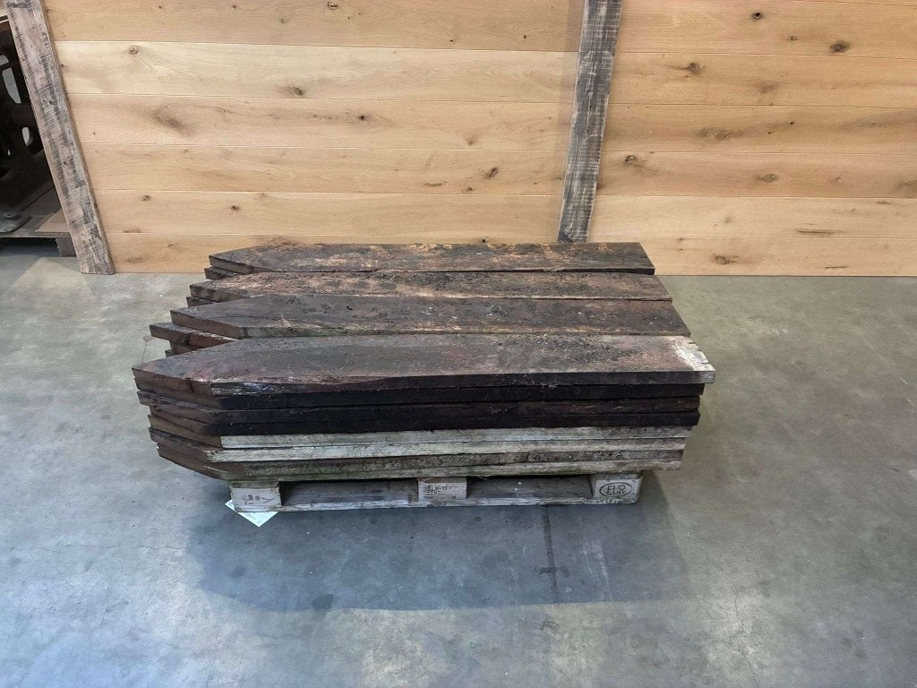 Ankerplanken voor beschoeiing damwand en grondkering, Gebruikt, 25 tot 50 mm, Ophalen of Verzenden, Plank