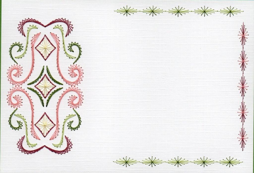 geborduurde oplegkaart nr 13, Ophalen of Verzenden, Nieuw, Overige thema's, Blanco kaart of Basiskaart