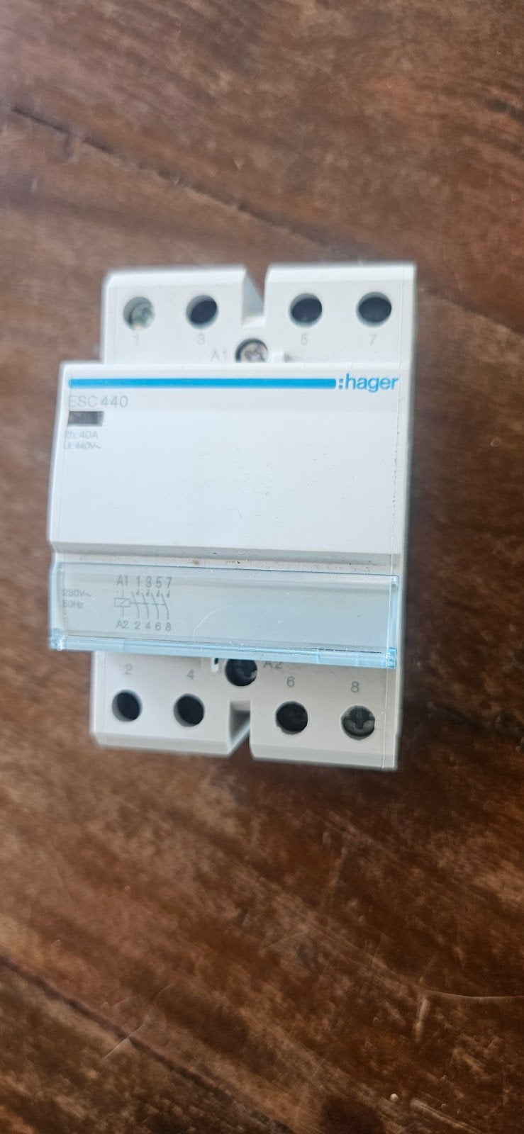 Hager SC440 Relais 40A 400V, Ophalen of Verzenden, Gebruikt, Hager, Relais