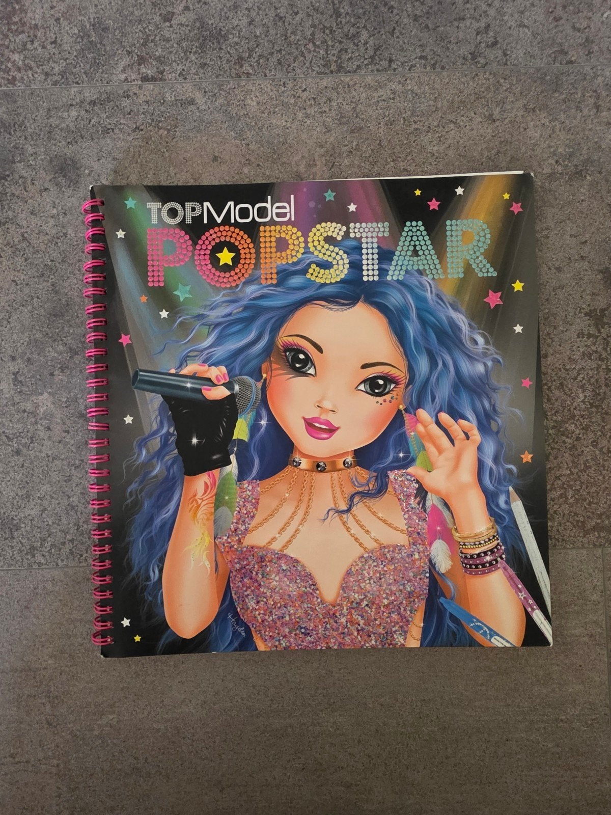 Topmodel Top Model kleurboek tekenboek Pop Star, Ophalen of Verzenden, Papier, Schets- of Tekenboek