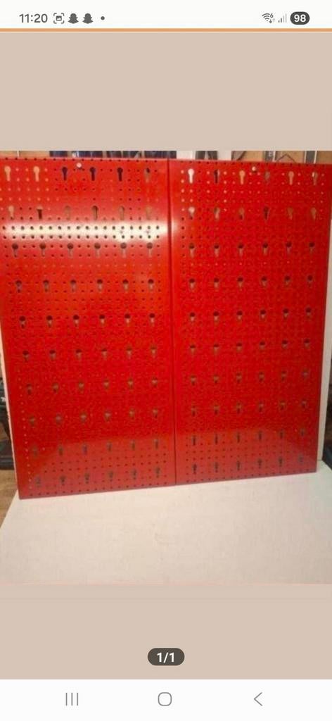 Set van 2 rode gereedschapsborden (120x60 cm), Ophalen of Verzenden