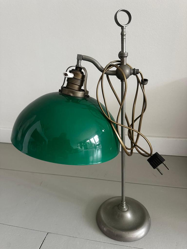 Groene lamp vintage, Ophalen, Gebruikt, Minder dan 50 cm