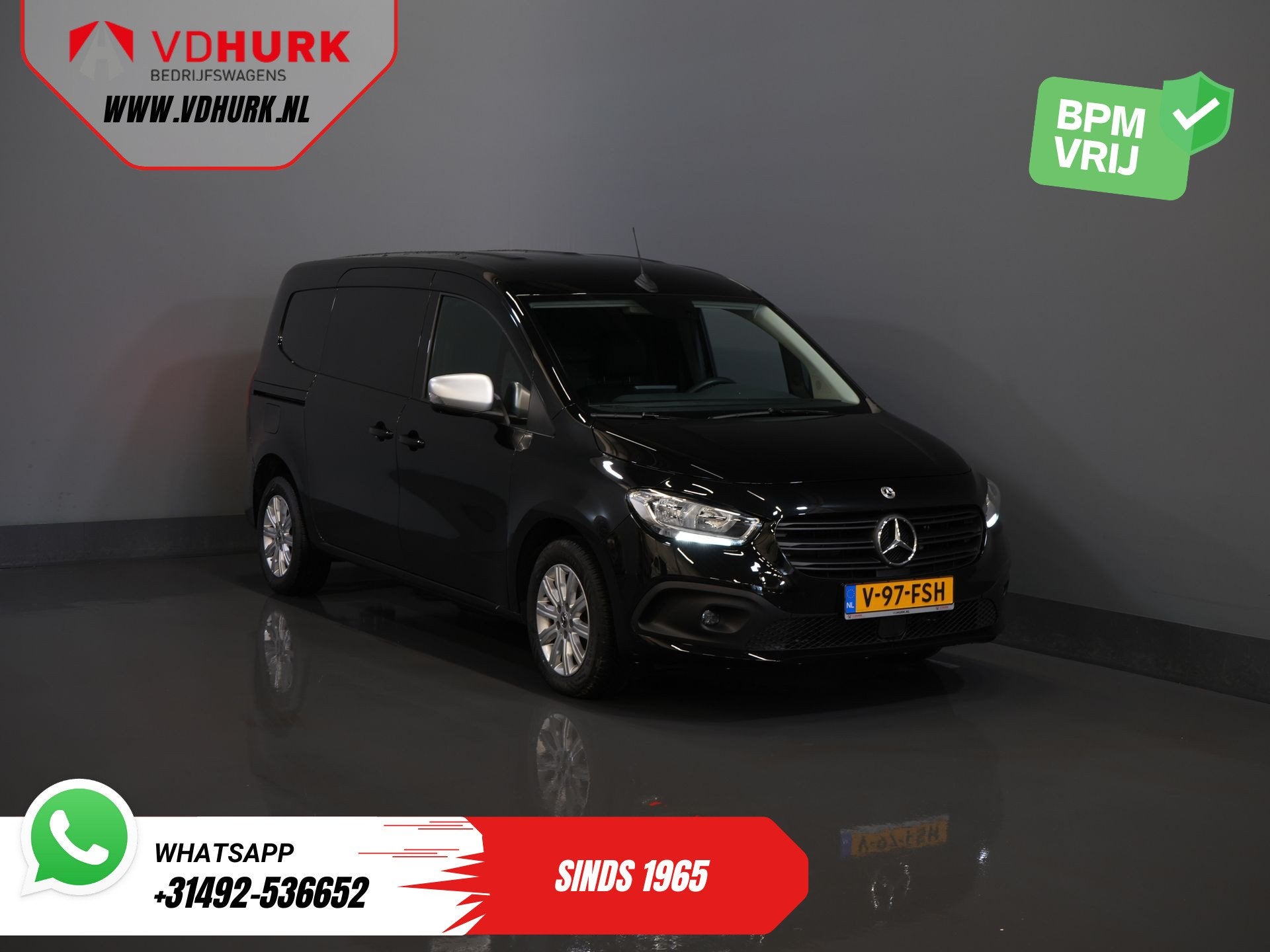 Mercedes-Benz Citan 110 CDI Aut. L2 NL Auto/ Carplay/ Cruise, Auto's, Bestelauto's, Gebruikt, Euro 6, Zwart, Bedrijf