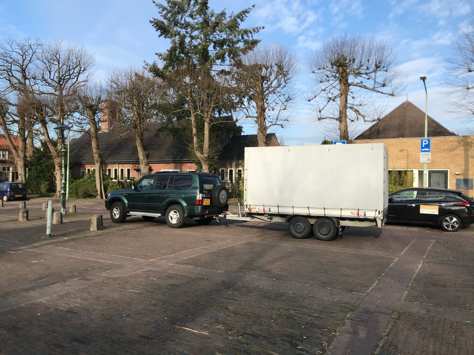 Humbaur 2500kg tandemasser met huif, Auto diversen, Aanhangers en Bagagewagens, Ophalen, Gebruikt